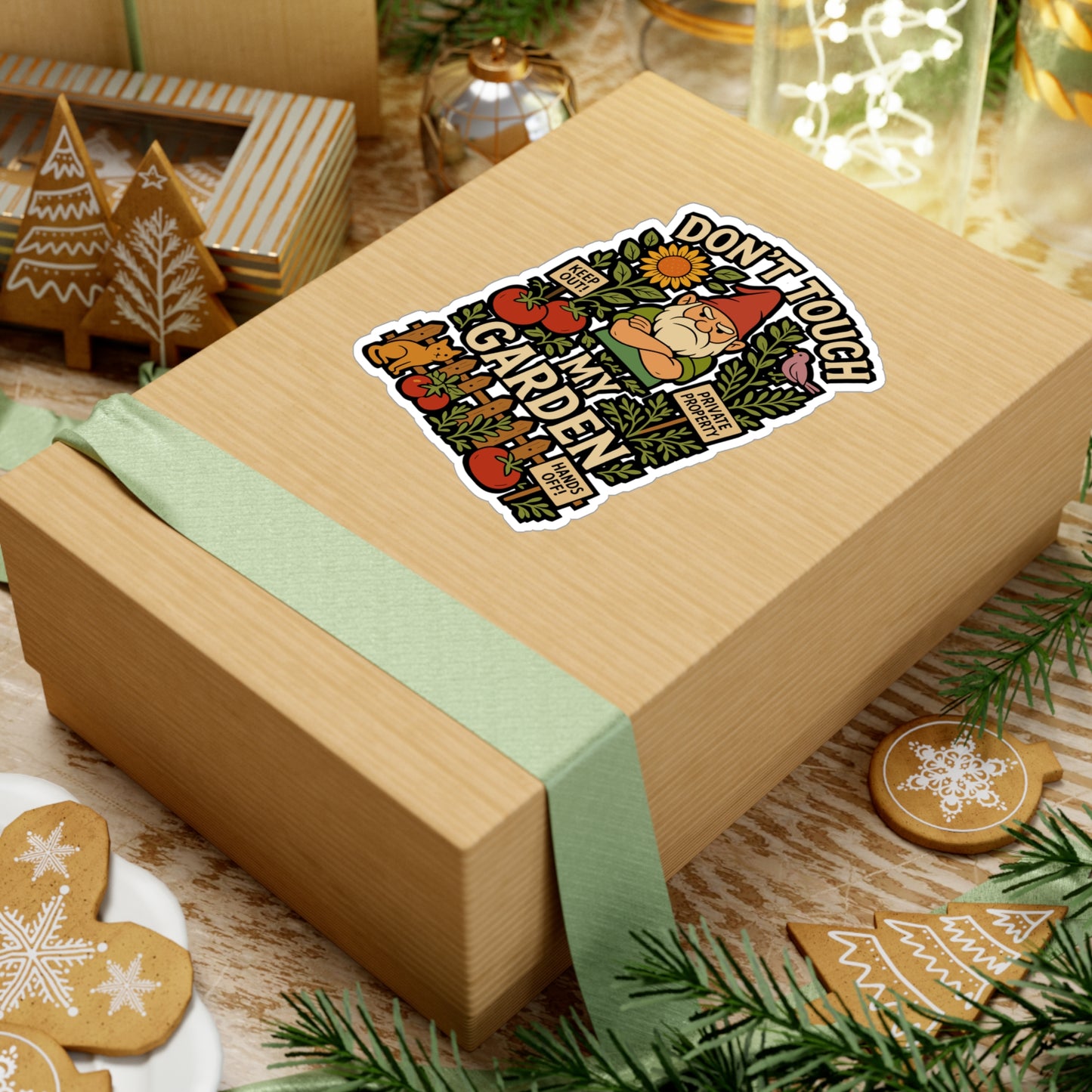 Don’t Touch My Garden – Funny Gardening Decal for Laptop, Water Bottle & More | Gift for Plant Lovers