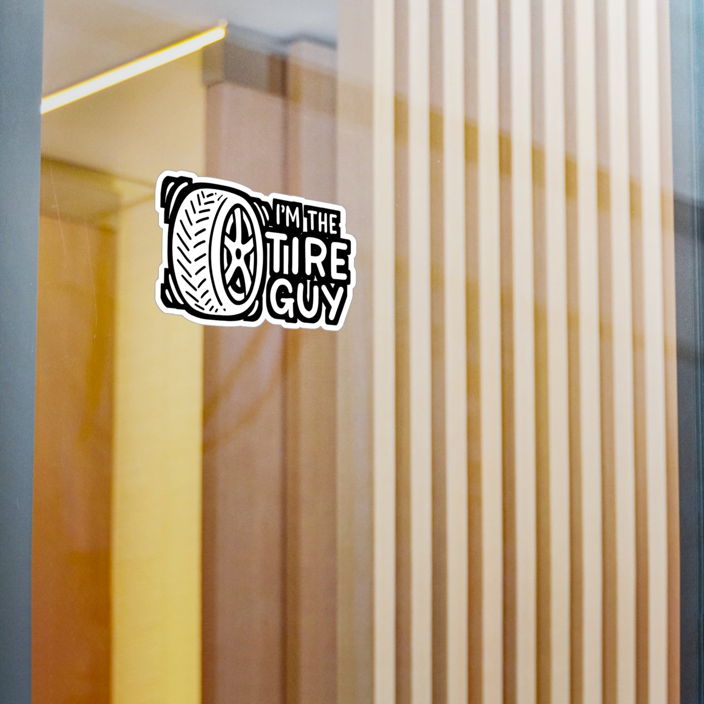 I'm The Tire Guy - Mechanic Sticker for Laptop Sticker. Water Bottle Sticker, Vinyl Garage Decal - Mechanic Gift