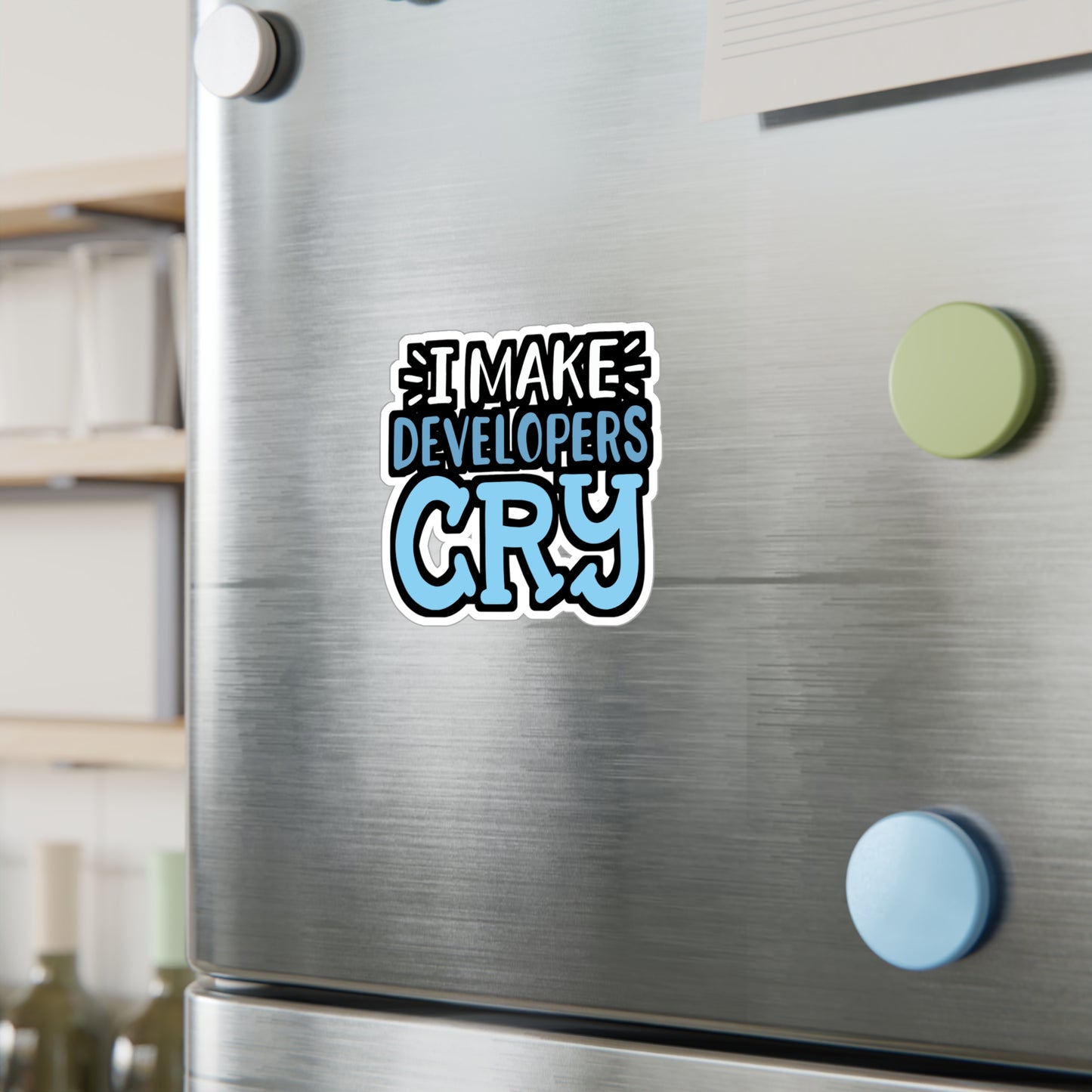 I Make Developers Cry - Sqa Sticker for Laptop Sticker. Water Bottle Sticker, Vinyl Software-quality Decal - Sqa Gift