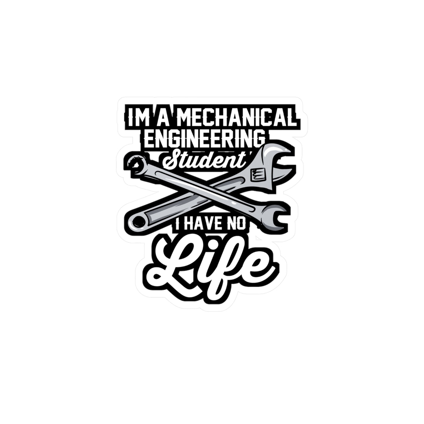 Mechanical Engineering Student - Mechanical-engineer Sticker for Laptop Sticker. Water Bottle Sticker, Vinyl Gaming Decal - Mechanical-engineer Gift