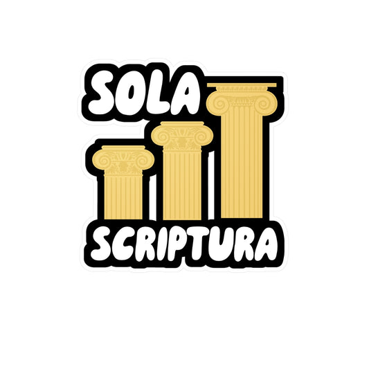 Sola Scriptura - Theology Sticker for Wall, Laptop, Window, Truck, Car Theology Gift Vinyl Christian Decal Sticker