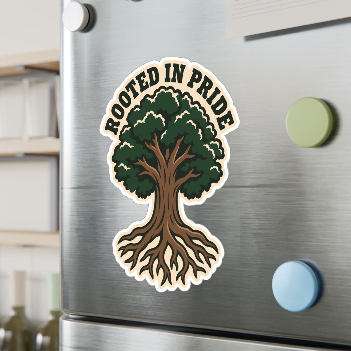 Tree Sticker - Rooted in Pride Design, Tree Worker and Branch Manager Decals for Laptop or Water Bottle