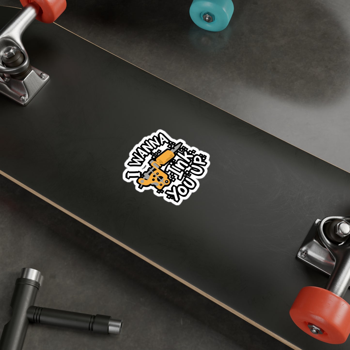 I Wanna Ink You Up Tattoo Artist - Tattoo-artist Sticker for Laptop Sticker. Water Bottle Sticker, Vinyl Tattoo Decal - Tattoo-artist Gift