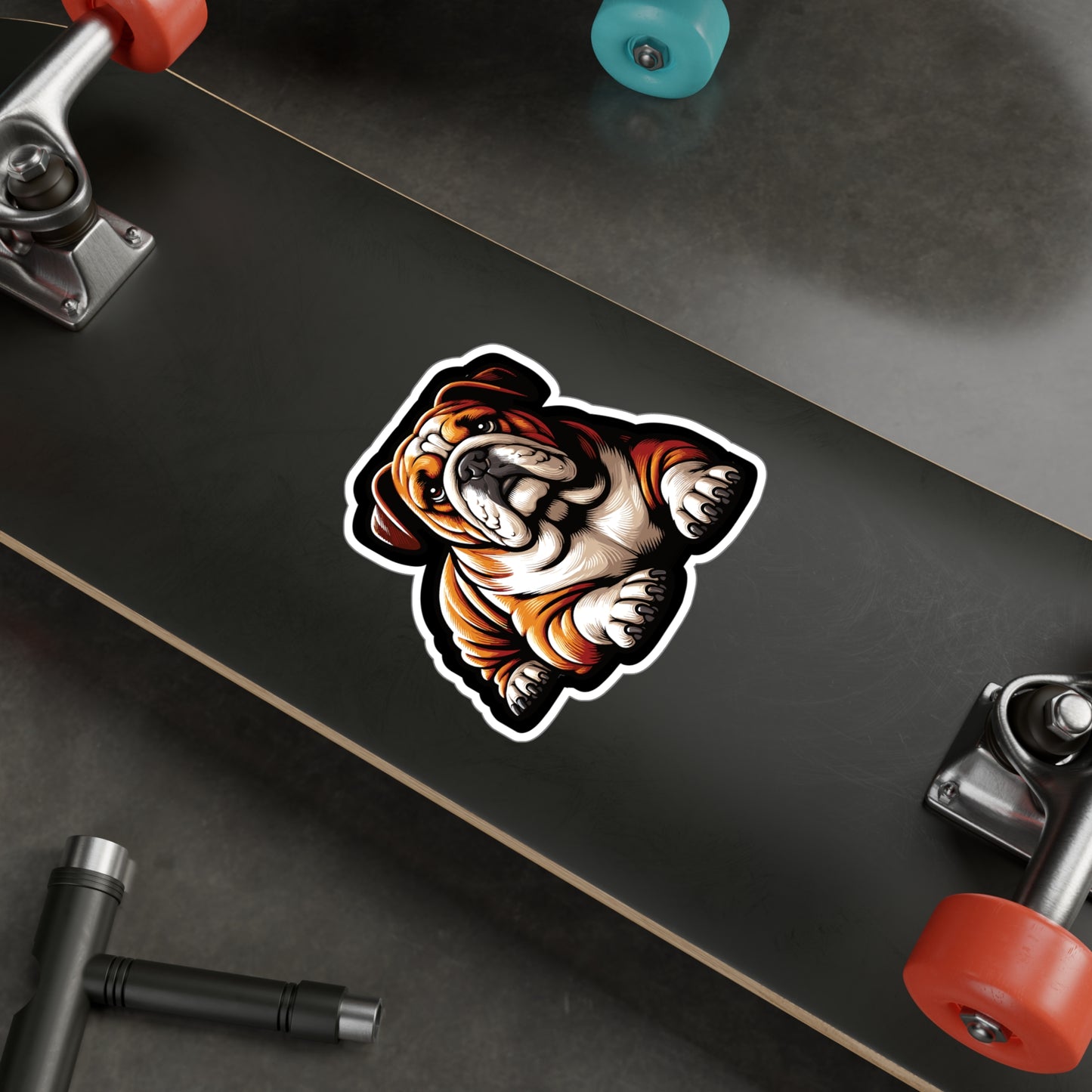 Bulldog Dog - Bulldog Sticker for Car Window Laptop Sticker. Water Bottle Sticker, Vinyl Dog Decal, Loyal Sticker - Bulldog Gift
