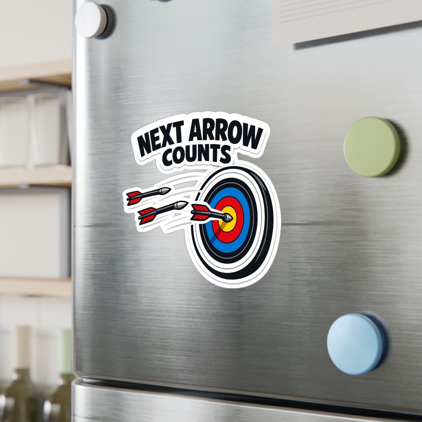 Archery Sticker Next Arrow Counts Vinyl Waterproof Decals for Laptop Water Bottle, Archer Hunting Shoot Gear