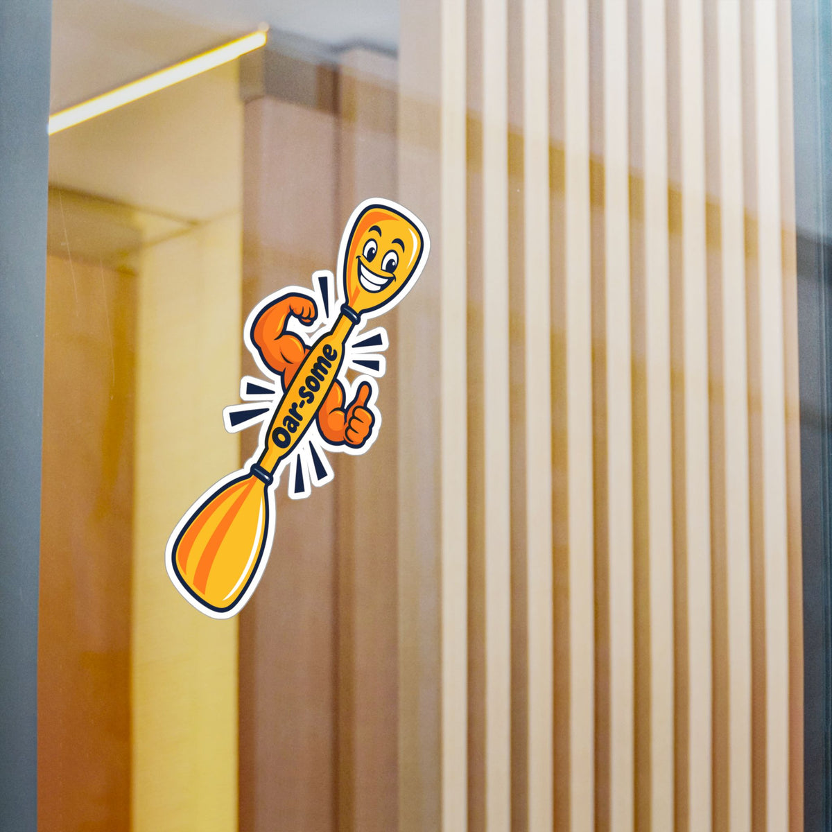 Kayak Sticker - Oar-some Decals for Kayaking and Rowing Fans, Fun Kayaker Design for Laptop or Water Bottle