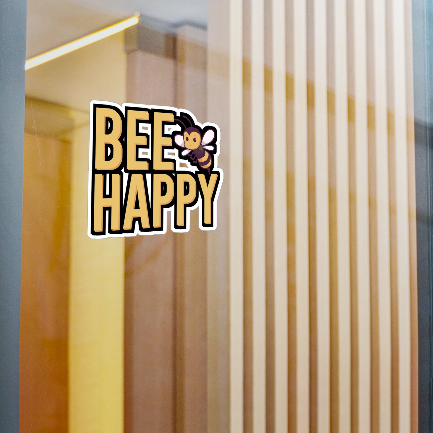 Be happy - Beekeeper Sticker for Wall, Laptop, Window, Truck, Car Beekeeper Gift Vinyl Beekeepers Decal Sticker