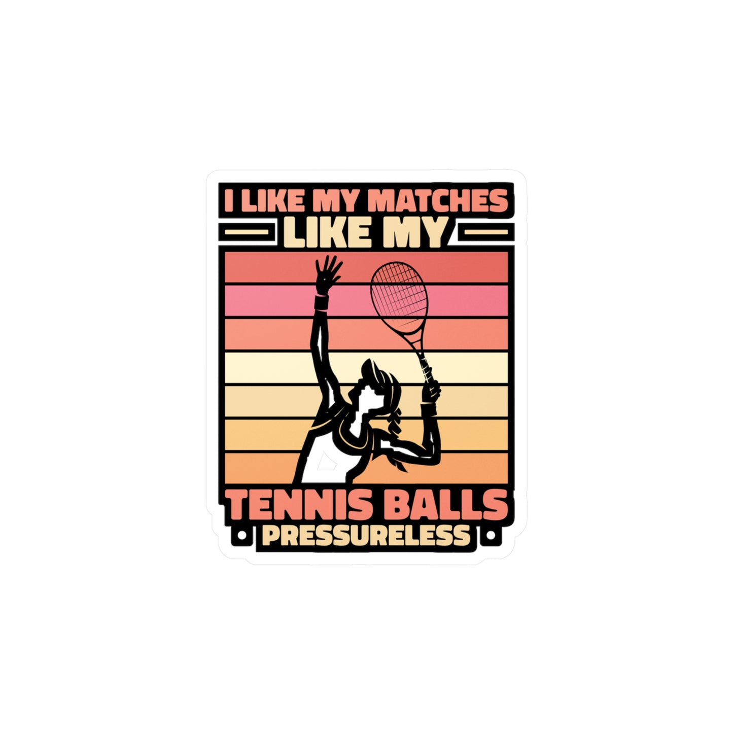 I Like My Matches - Padel Sticker for Laptop Sticker. Water Bottle Sticker, Vinyl Padel court Decal - Padel Gift