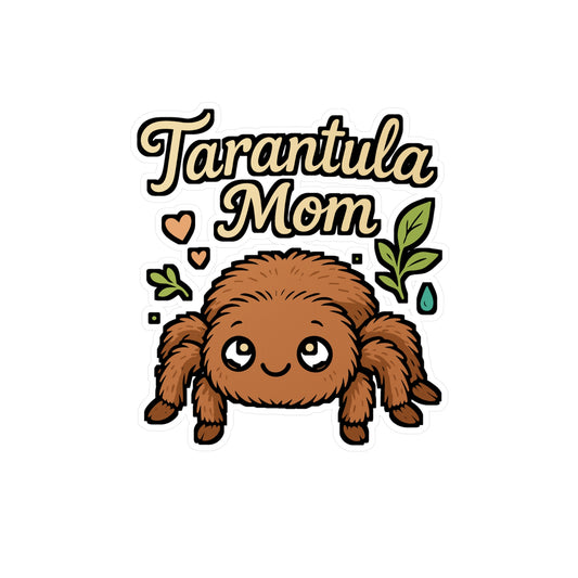 Tarantula Mom – Spider Sticker for Car, Laptop, or Water Bottle | Vinyl Tarantula Decal, Funny Arachnid Gift