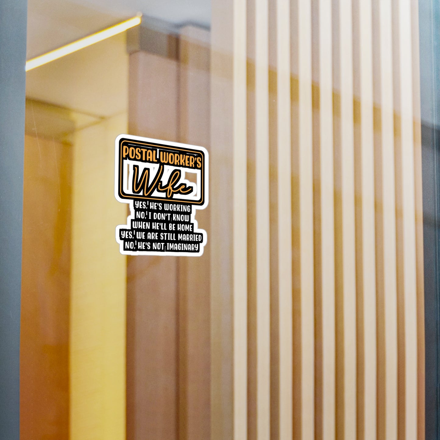 Postal Worker's Wife | Postal worker Sticker | Funny postal worker Decals | Postal worker Gift