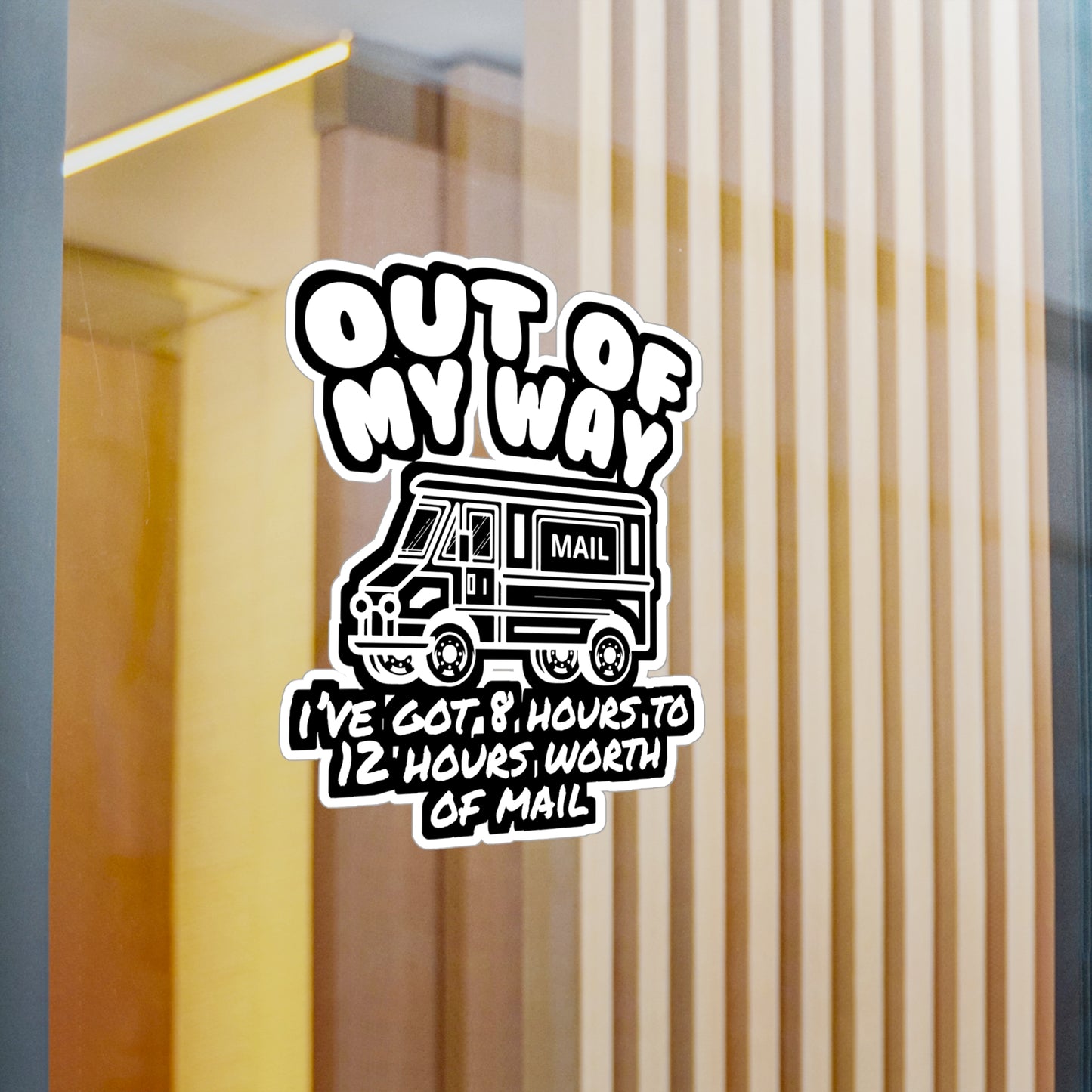 Postman Letterbox Postalworker - Postman Sticker for Laptop Sticker. Water Bottle Sticker, Vinyl Worker Decal - Postman Gift