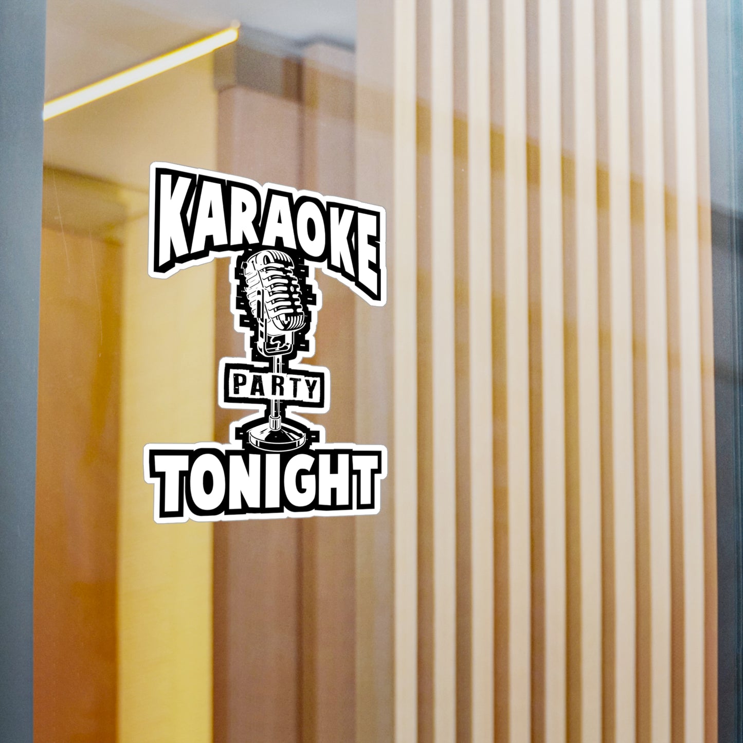 Karaoke Party Tonight - Karaoke Sticker for Laptop Sticker. Water Bottle Sticker, Vinyl Karaoke party Decal - Karaoke Gift