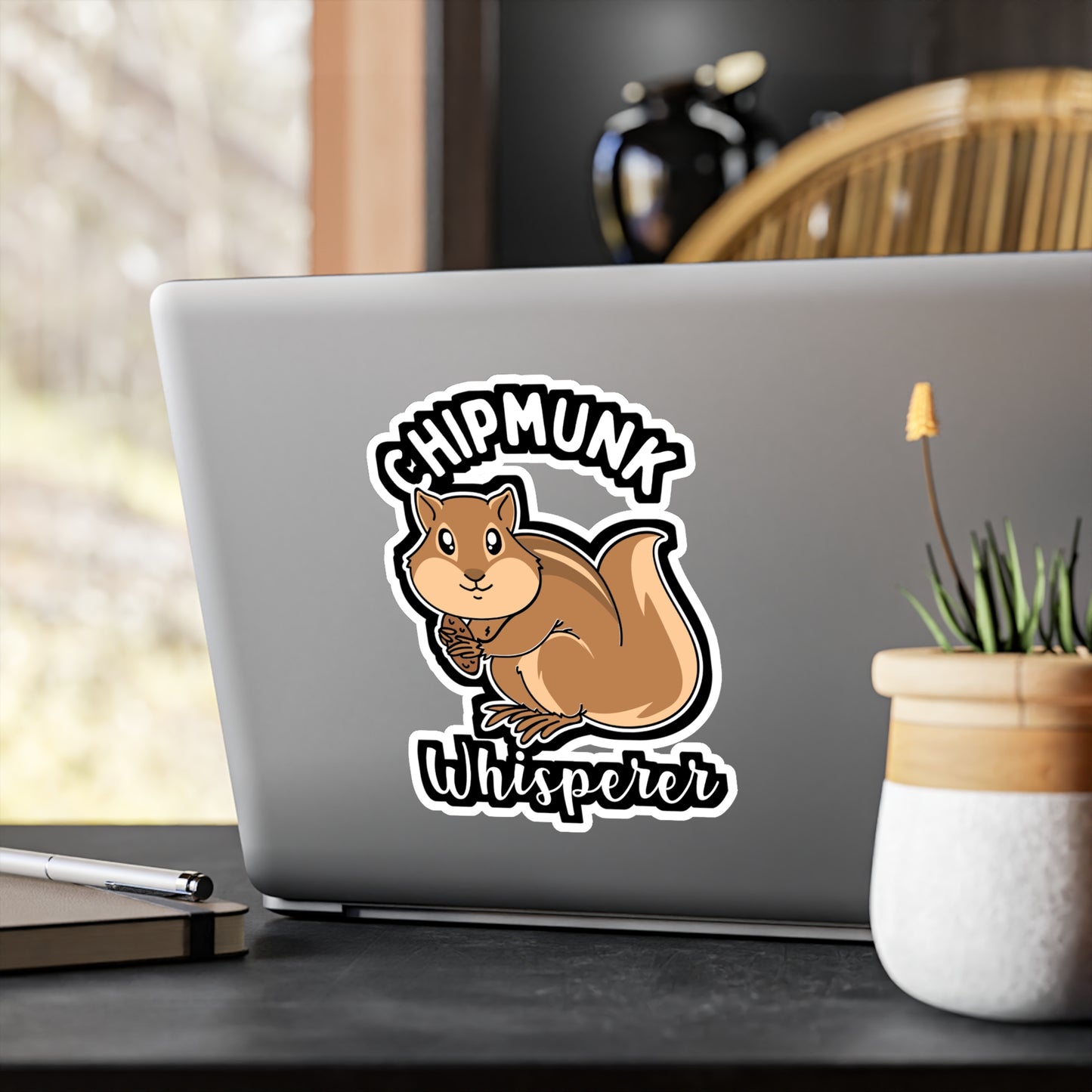 Chipmunk Whisperer - Chipmunk Sticker for Laptop Sticker. Water Bottle Sticker, Vinyl Squirrel Decal - Chipmunk Gift