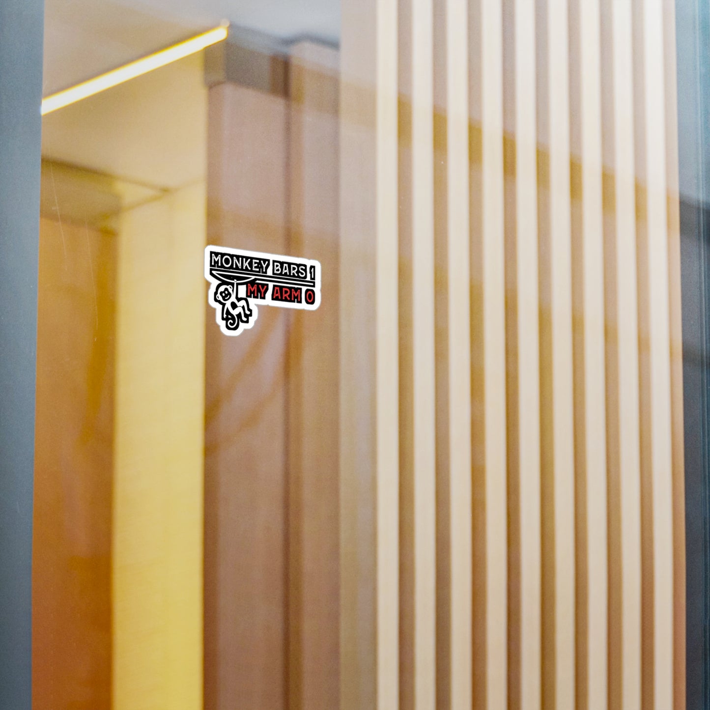 Monkey Bars 1 - My Arm 0 - Broken Sticker for Laptop Sticker. Water Bottle Sticker, Vinyl Arm Decal - Broken Gift