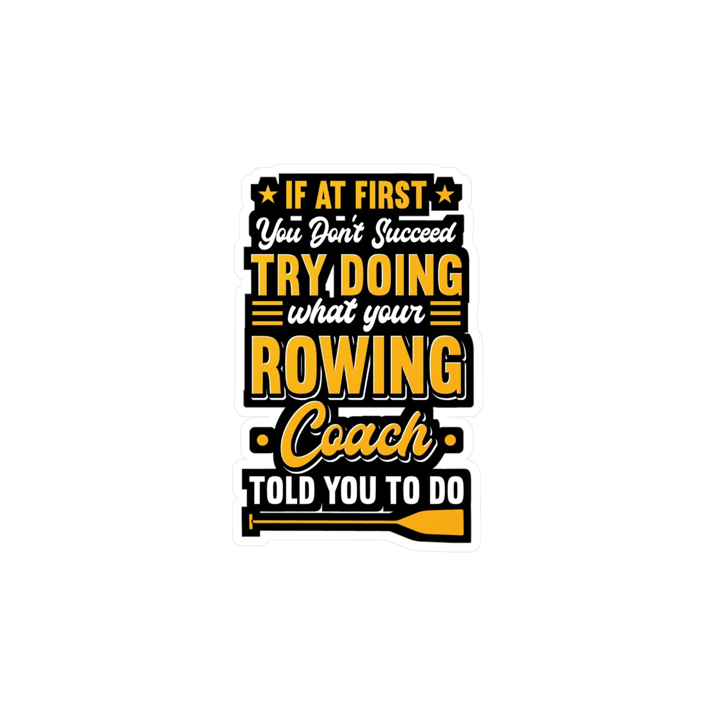 Rowing Coach | Rowing Sticker | Coxswain Decals | Rower Laptop Sticker | Rowing Gift | Coxswain Gift