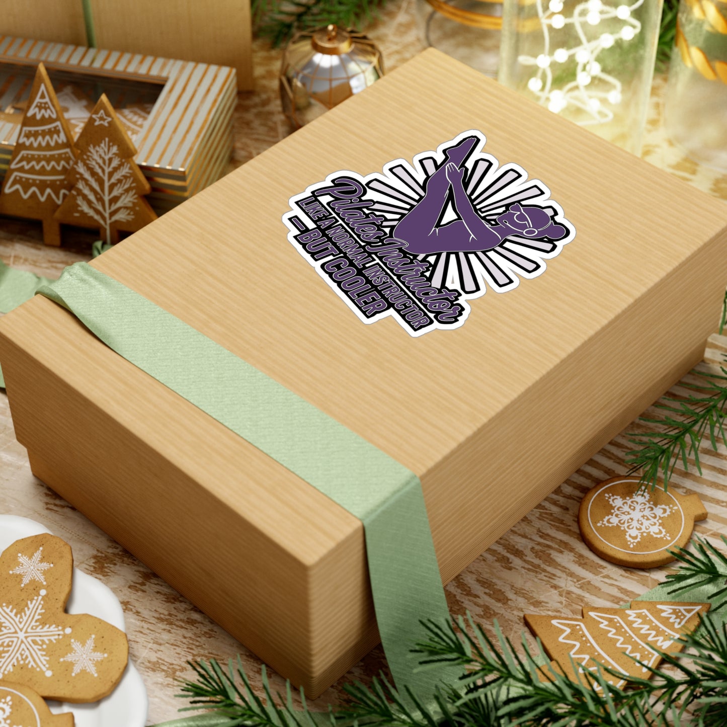 Pilates Instructor Like A Normal Instructor But Cooler - Pilates Sticker for Laptop, Water Bottle - Gift for Pilates Teachers & Fitness Lovers