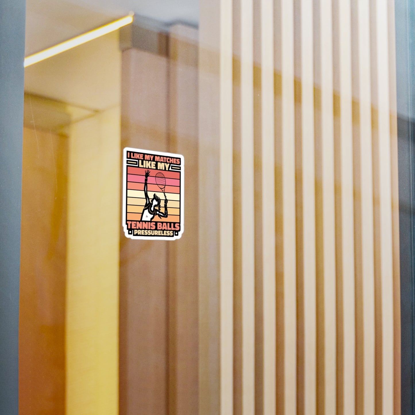 I Like My Matches - Padel Sticker for Laptop Sticker. Water Bottle Sticker, Vinyl Padel court Decal - Padel Gift