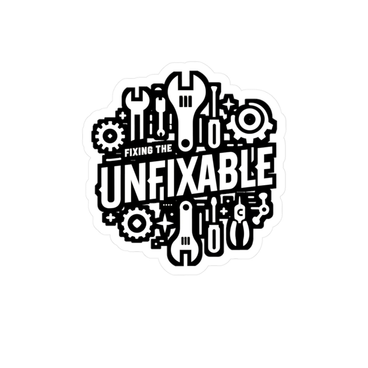 Fixing the Unfixable - Auto-mechanic Sticker for Laptop Sticker. Water Bottle Sticker, Vinyl Mechanic Decal - Auto-mechanic Gift