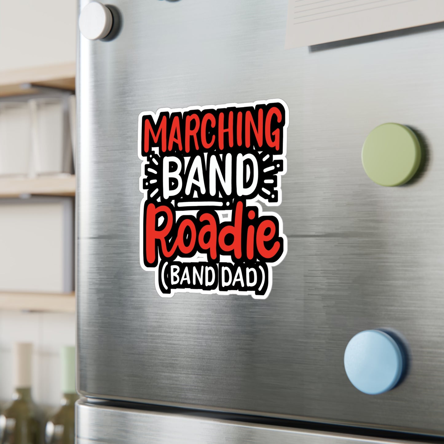 Marching Band Roadie - Marching-band Sticker for Window Laptop Sticker. Water Bottle Sticker, Vinyl Percussion Decal - Marching-band Gift