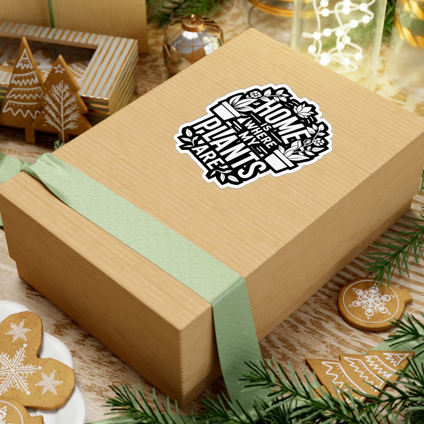 Home Is Where My Plants Are - Gardening Sticker for Laptop Sticker. Water Bottle Sticker, Vinyl Landscaper Decal - Gardening Gift