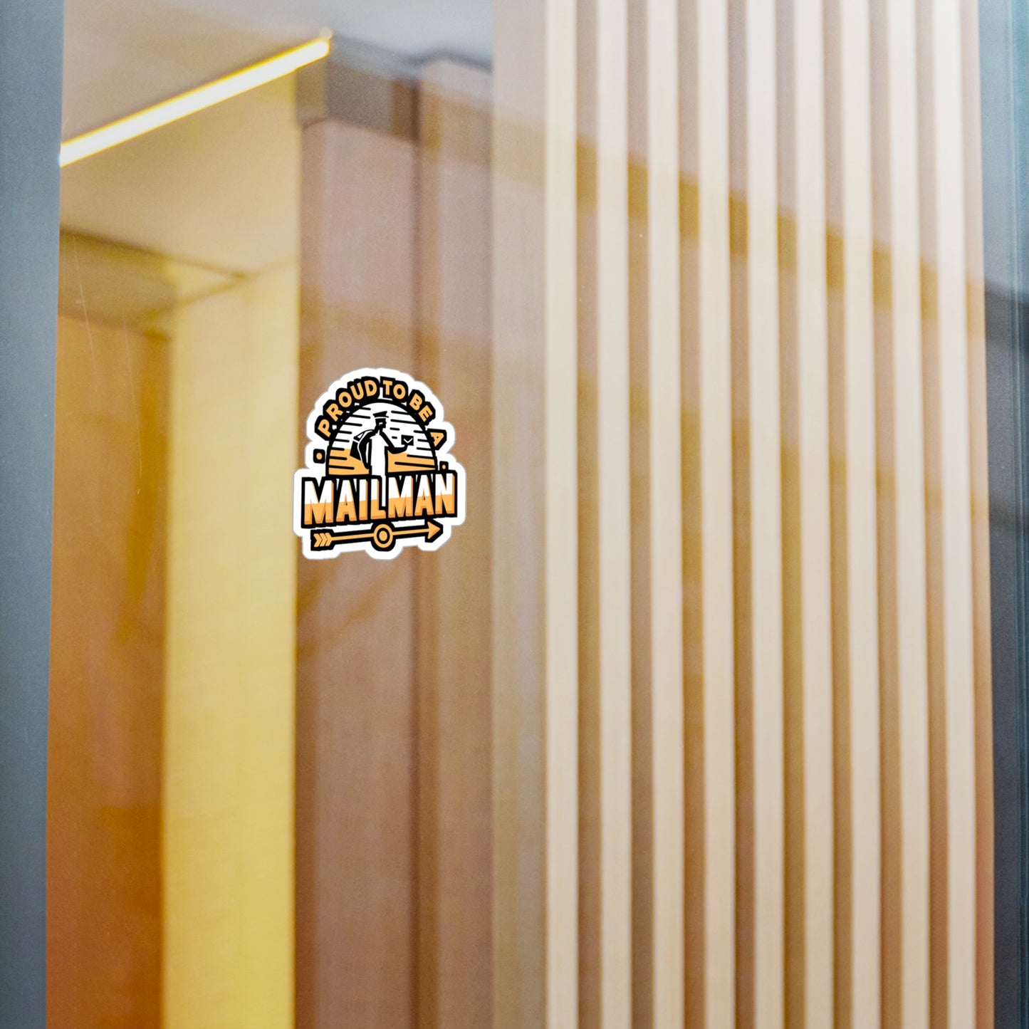 Proud to be a Mailman - Postal worker Sticker for Laptop Sticker. Water Bottle Sticker, Vinyl Funny postal worker Decal - Postal worker Gift