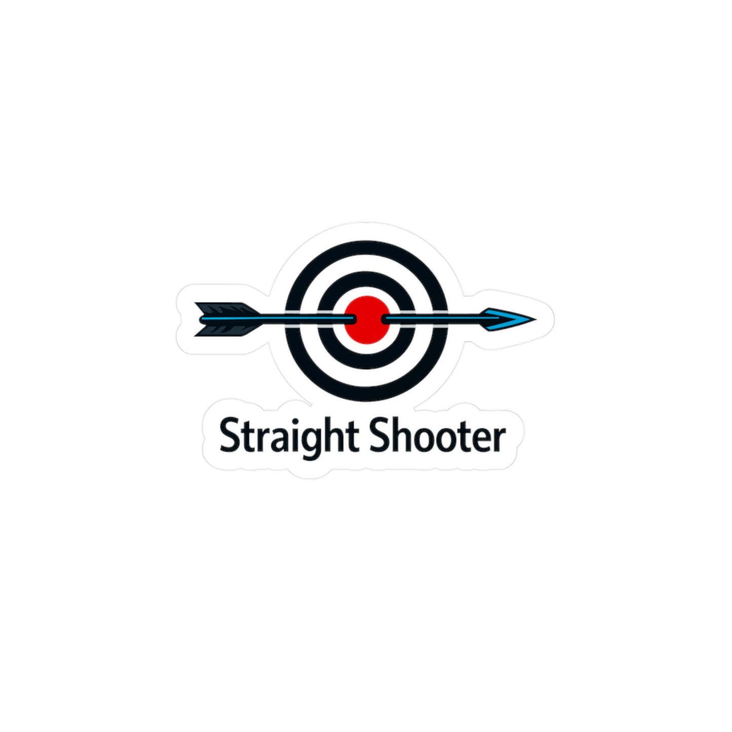 Archery Sticker Straight Shooter Archer Hunting Shoot Design Waterproof Vinyl decals for Laptop Water Bottle