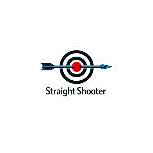 Archery Sticker Straight Shooter Archer Hunting Shoot Design Waterproof Vinyl decals for Laptop Water Bottle