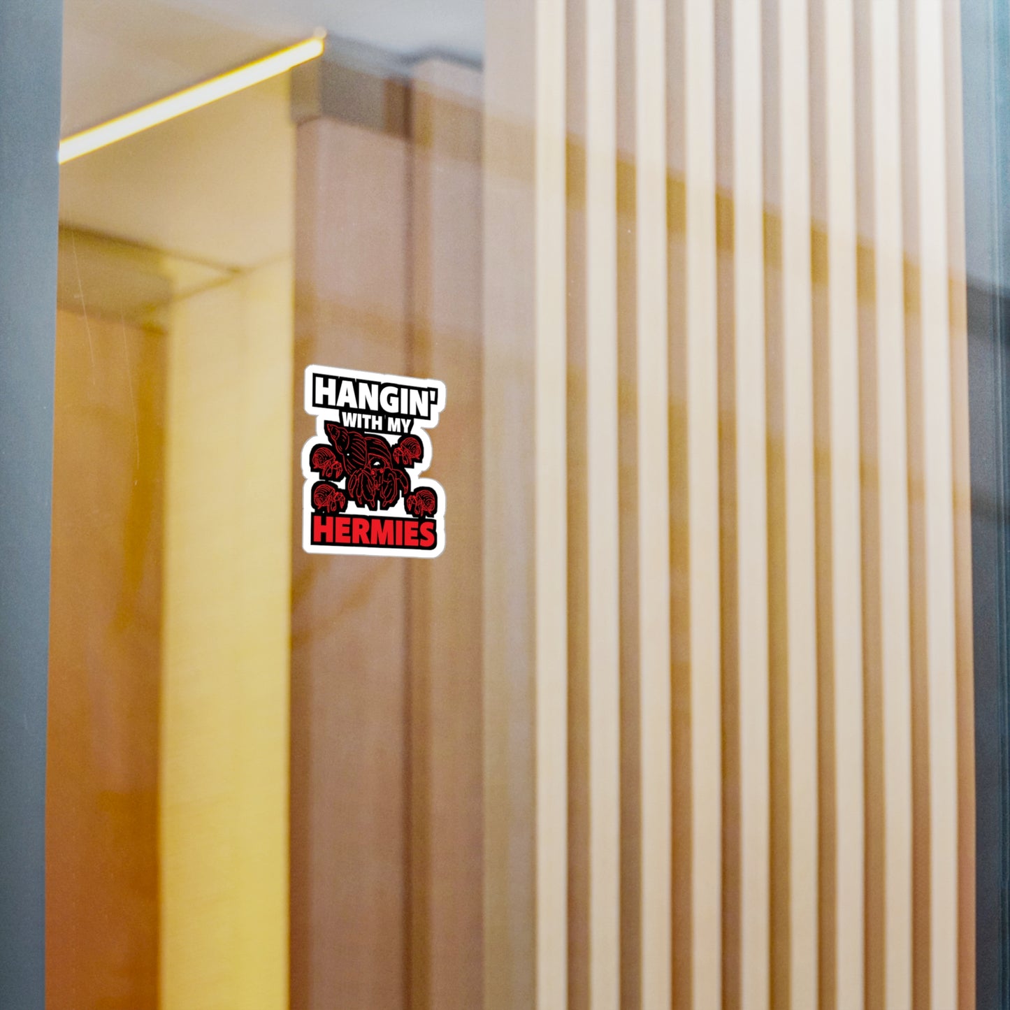 Hangin' With My Hermies - Hermit Sticker for Laptop Sticker. Water Bottle Sticker, Vinyl Hermies Decal - Hermit Gift