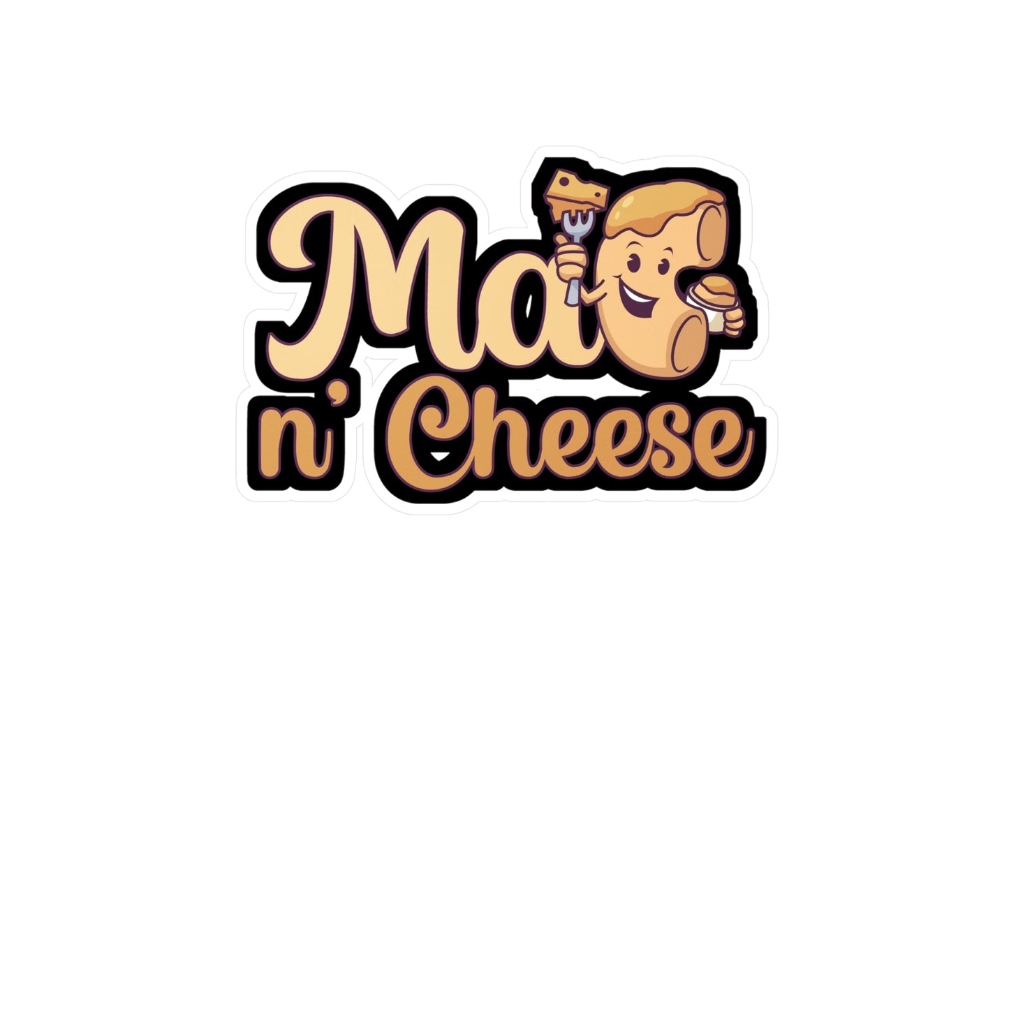 Mac n Cheese - Mac n cheese Sticker for Wall, Laptop, Window, Truck, Car Mac n cheese Gift Vinyl Mac & cheese Decal Sticker