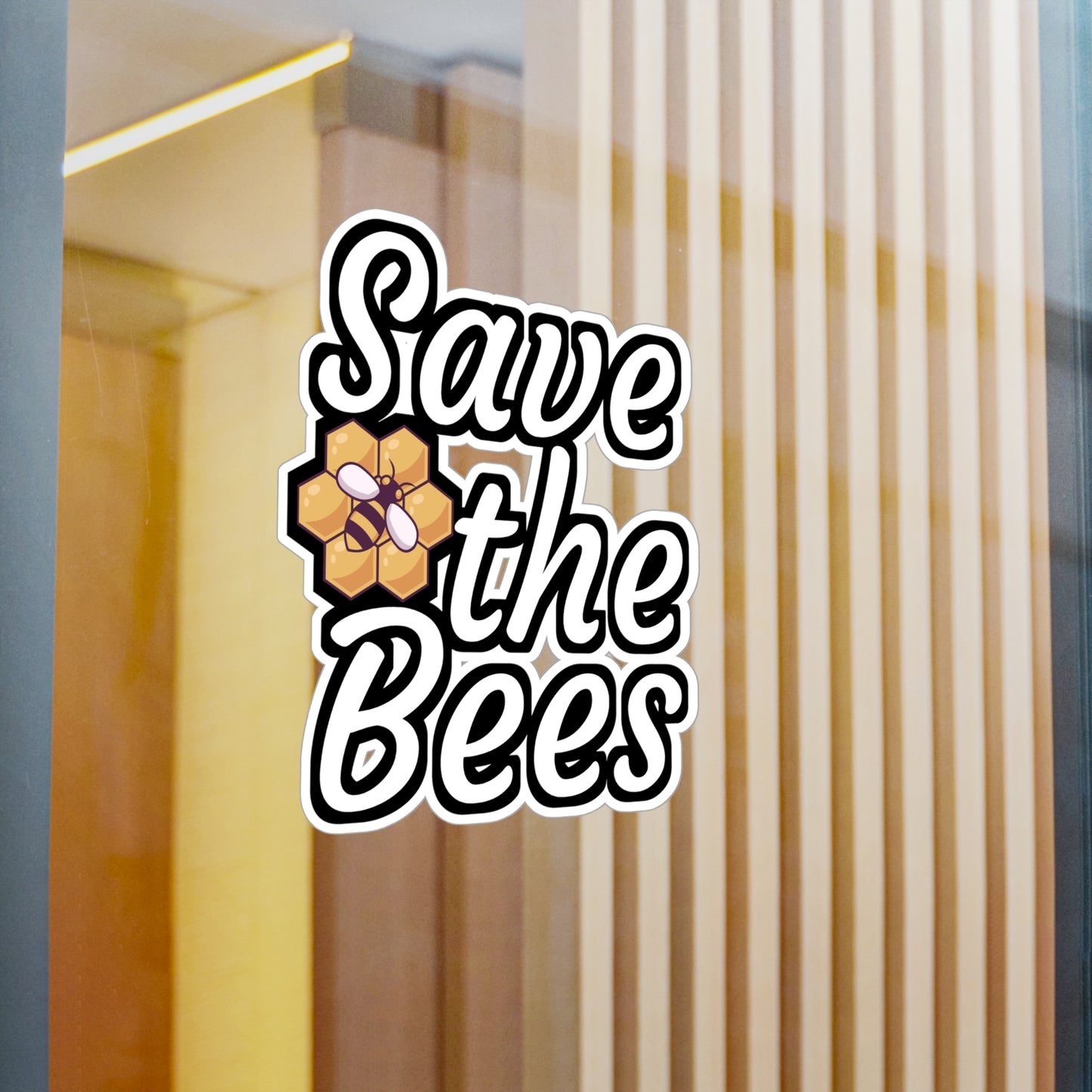 Save the bees - Beekeeper Sticker for Wall, Laptop, Window, Truck, Car Beekeeper Gift Vinyl Beekeepers Decal Sticker