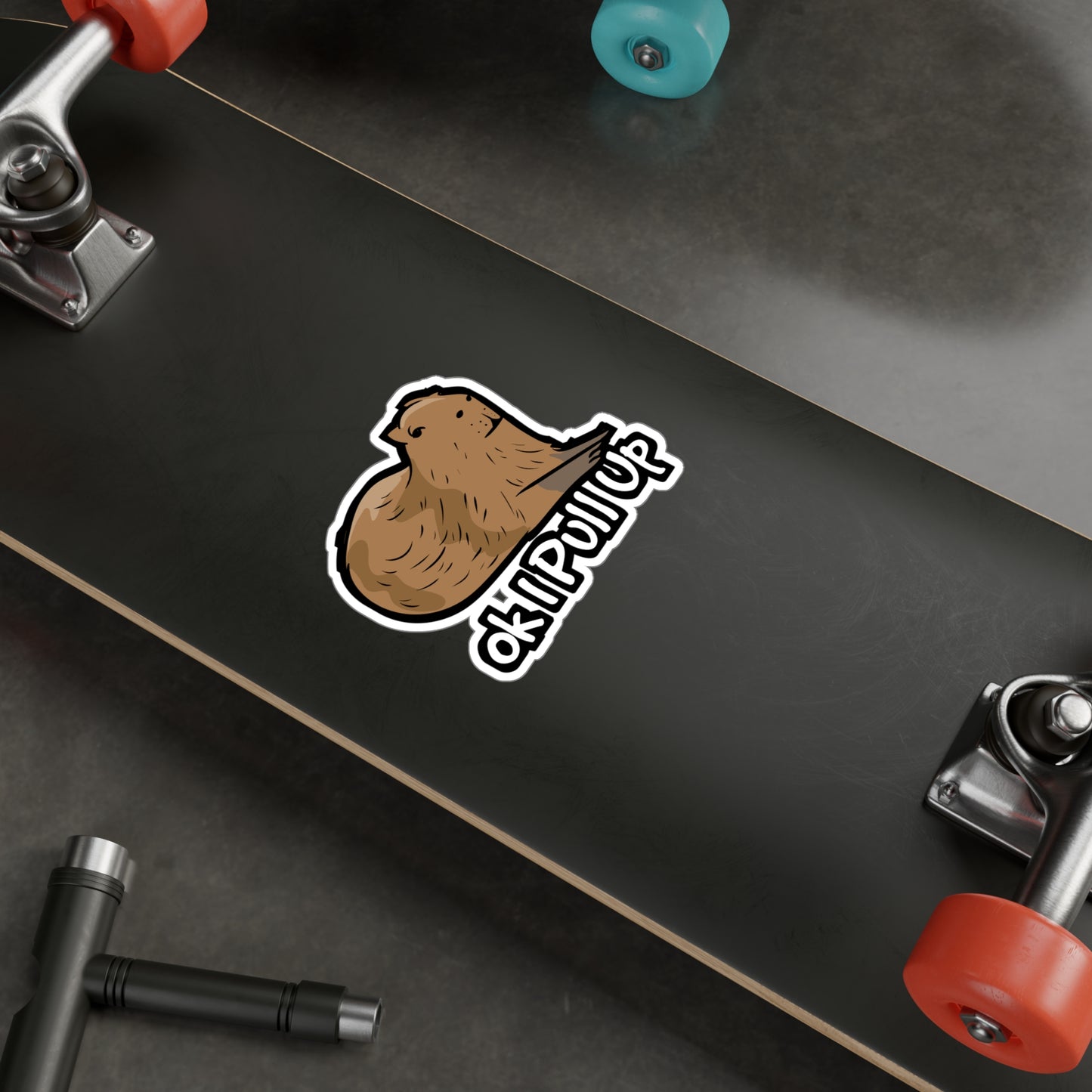 Ok I Pull Up - Capybara Sticker for Car Window Laptop Sticker. Water Bottle Sticker, Vinyl Capy Decal, Rodent Sticker - Capybara Gift