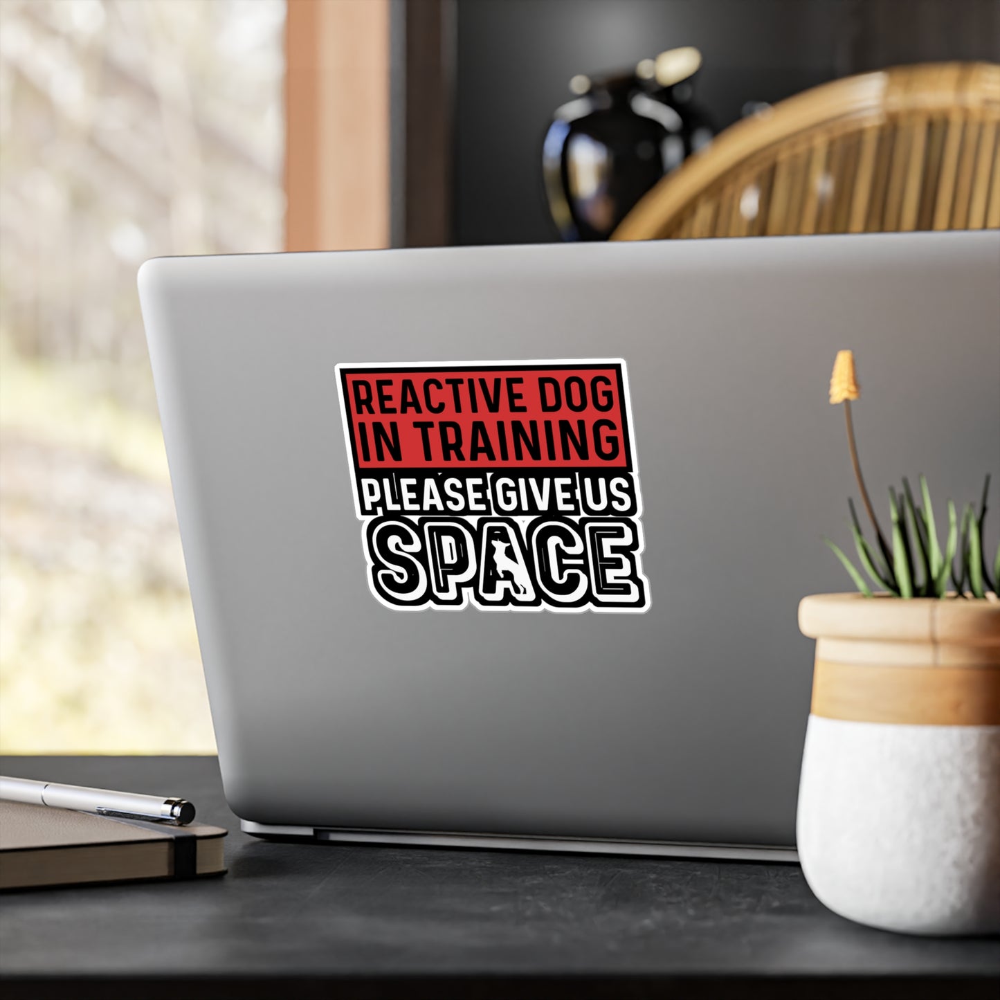 Reactive Dog In Training Please Give Us Space | Dog-trainer Sticker | Agility Decals | Dog-trainer Gift