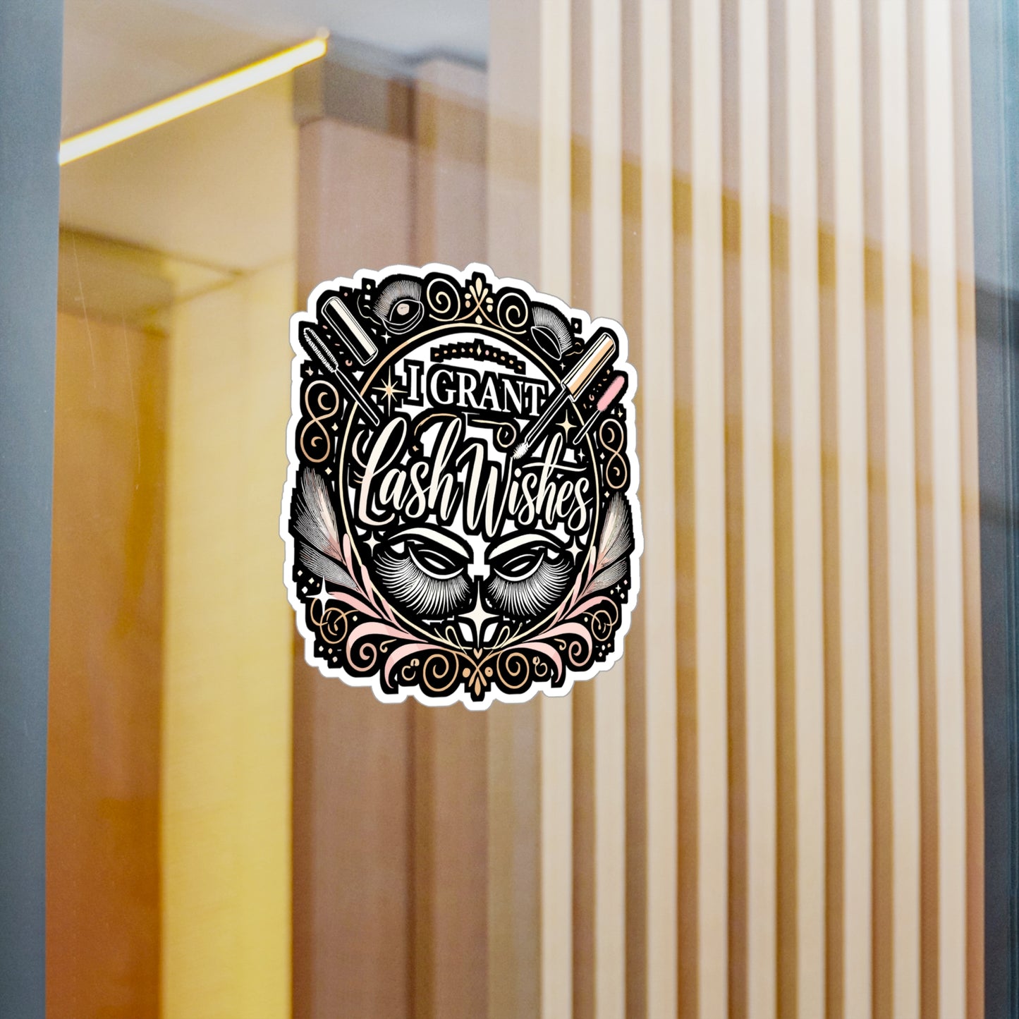 I Grant Lash Wishes - Esthetician Sticker for Laptop Sticker. Water Bottle Sticker, Vinyl Dermatologist Decal - Esthetician Gift