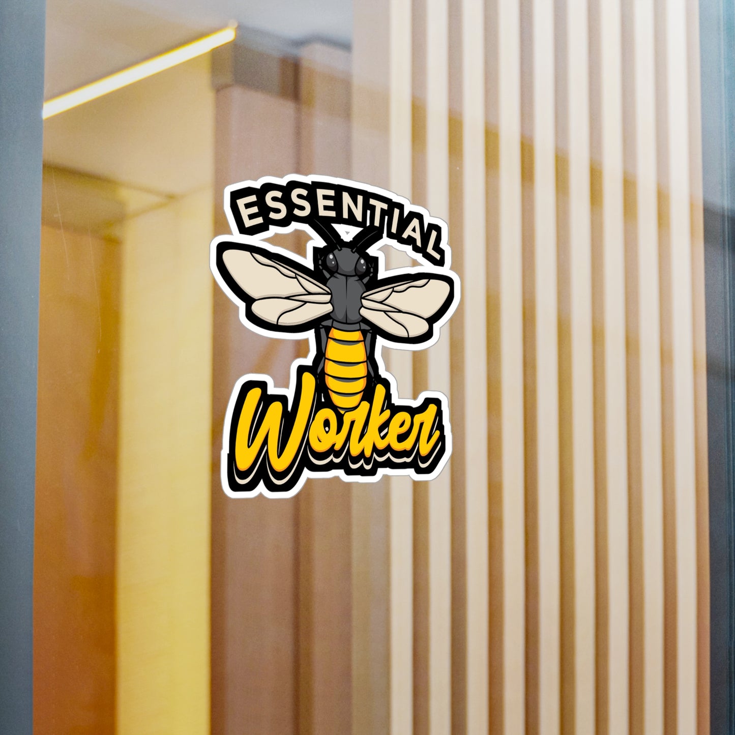 Essential Worker Beekeeping Beekeeper - Beekeeping Sticker for Laptop Sticker. Water Bottle Sticker, Vinyl Brood Decal - Beekeeping Gift