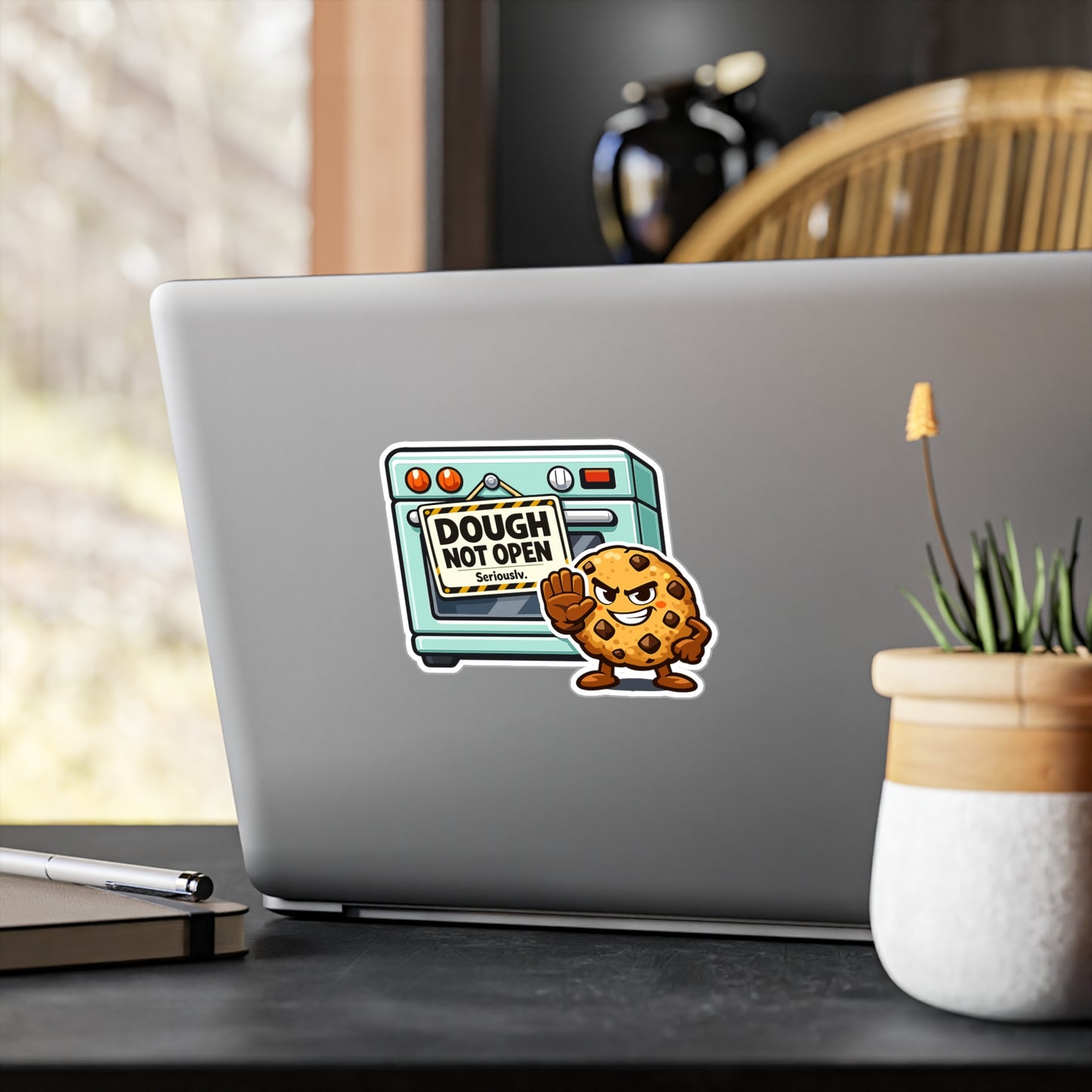 Baking Sticker Dough Not Open Funny Sourdough Baker Decals Waterproof Vinyl for Laptop Water Bottle Food Humor Soggy Bread