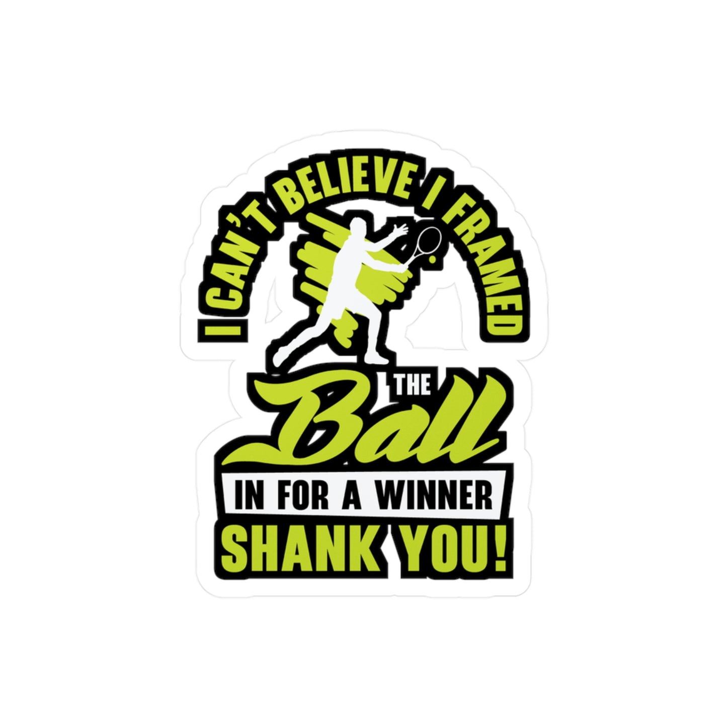 I Framed The Ball - Padel Sticker for Laptop Sticker. Water Bottle Sticker, Vinyl Padel court Decal - Padel Gift