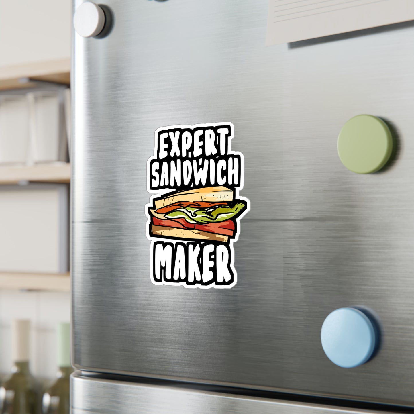 Expert Sandwich Maker - Hoagies Sticker for Laptop Sticker. Water Bottle Sticker, Vinyl Deli Decal - Hoagies Gift