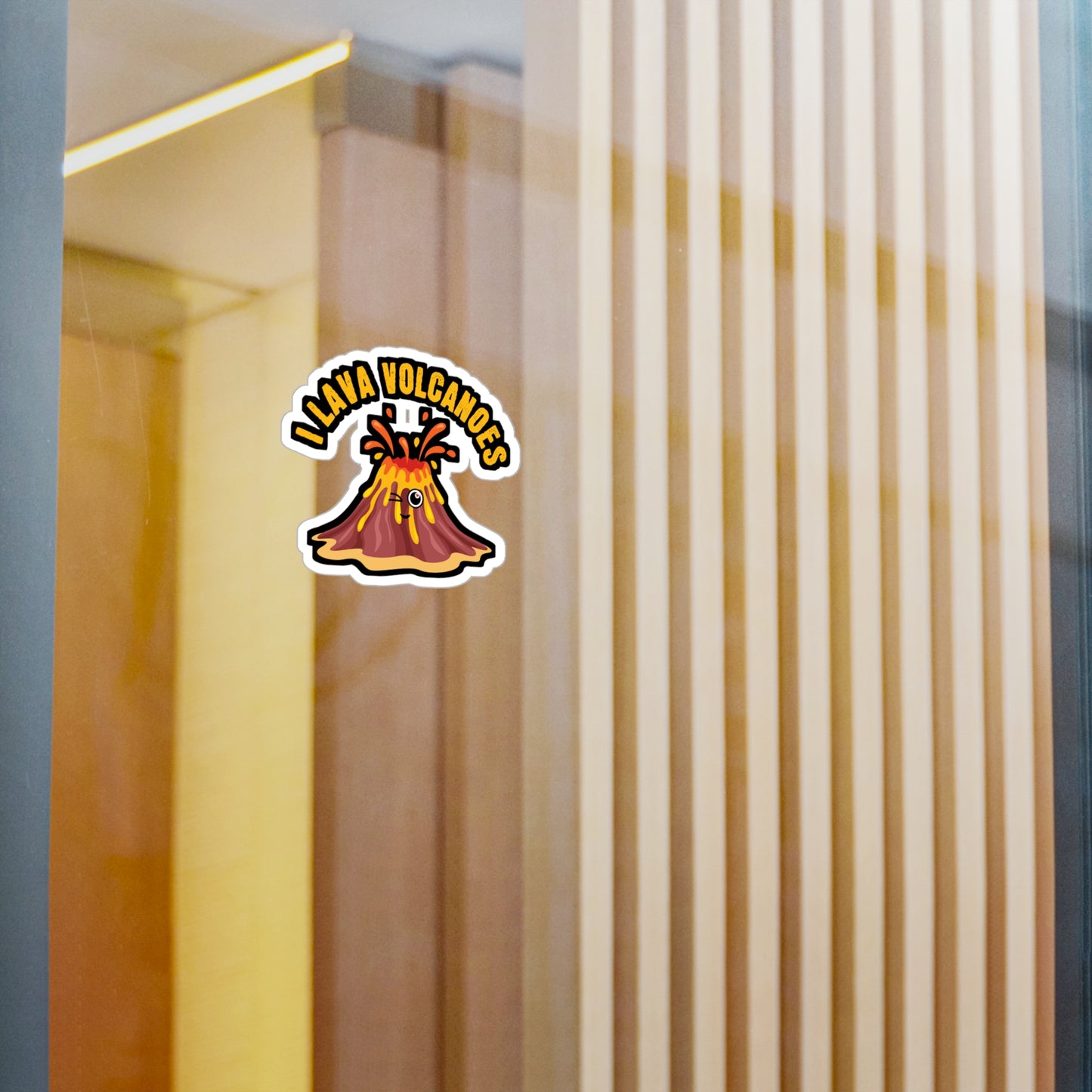 I Lava Volcanoes - Geology Sticker for Car Window Laptop Sticker. Water Bottle Sticker, Vinyl Geologist Decal, Rocks Sticker - Geology Gift