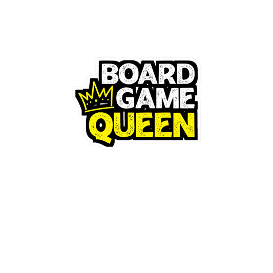 Board Game Queen - Boardgames Sticker for Laptop Sticker. Water Bottle Sticker, Vinyl Dice Decal - Boardgames Gift