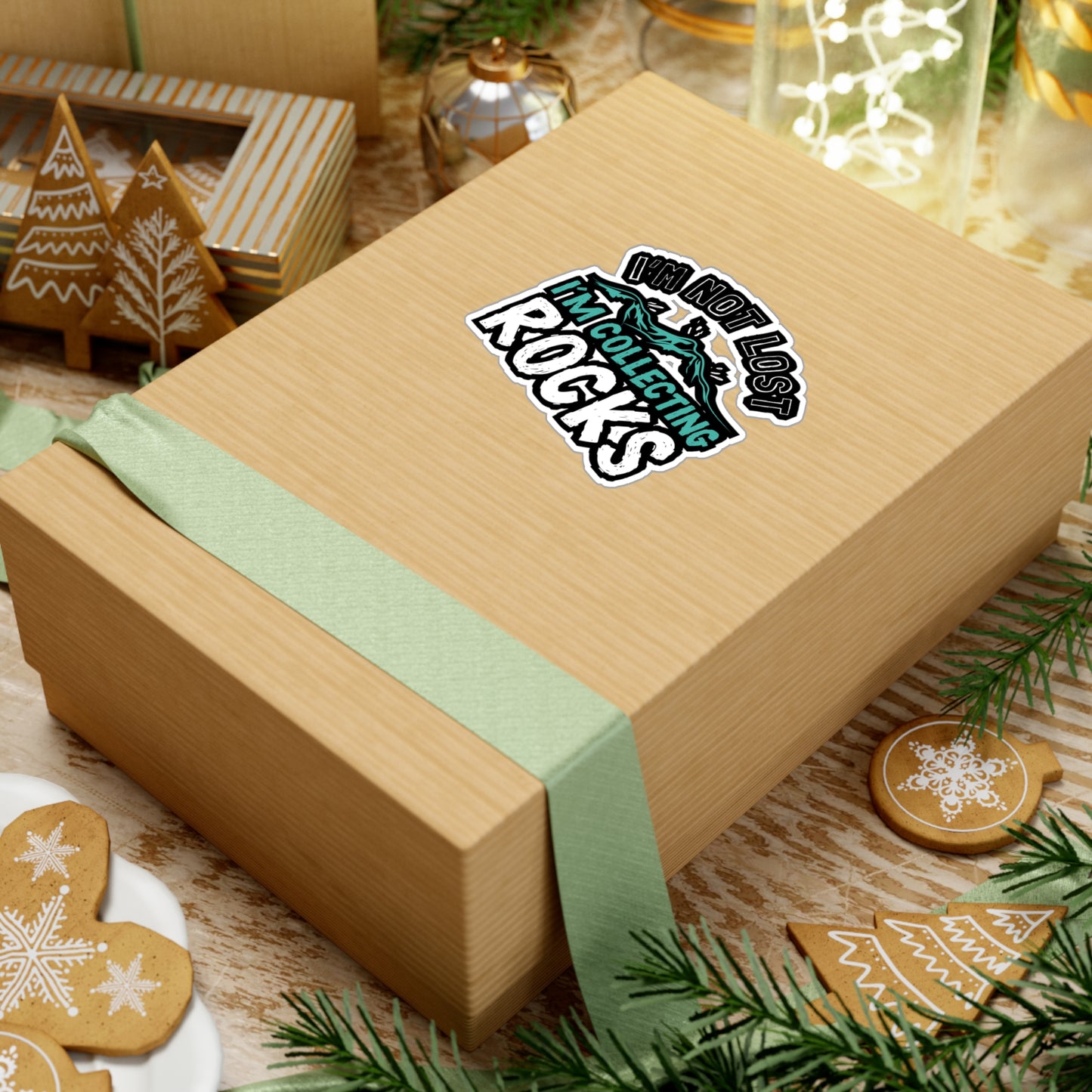 I'm Not Lost I'm Collecting Rocks - Geology Sticker for Laptop Sticker. Water Bottle Sticker, Vinyl Geologist Decal - Geology Gift