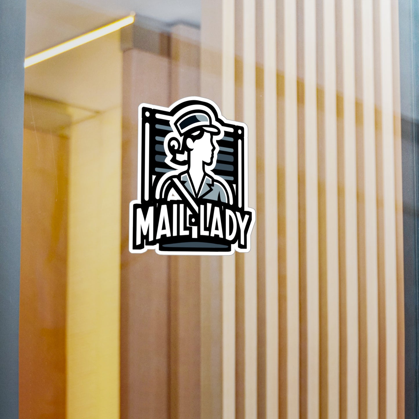 Mail Lady  - Postal worker Sticker for Laptop Sticker. Water Bottle Sticker, Vinyl Funny postal worker Decal - Postal worker Gift