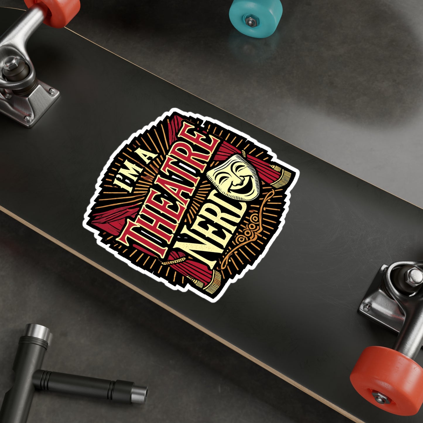 I'm A Theatre Nerd - Theatre Sticker for Car Window Laptop Sticker. Water Bottle Sticker, Vinyl Drama Decal, Acting Sticker - Theatre Gift