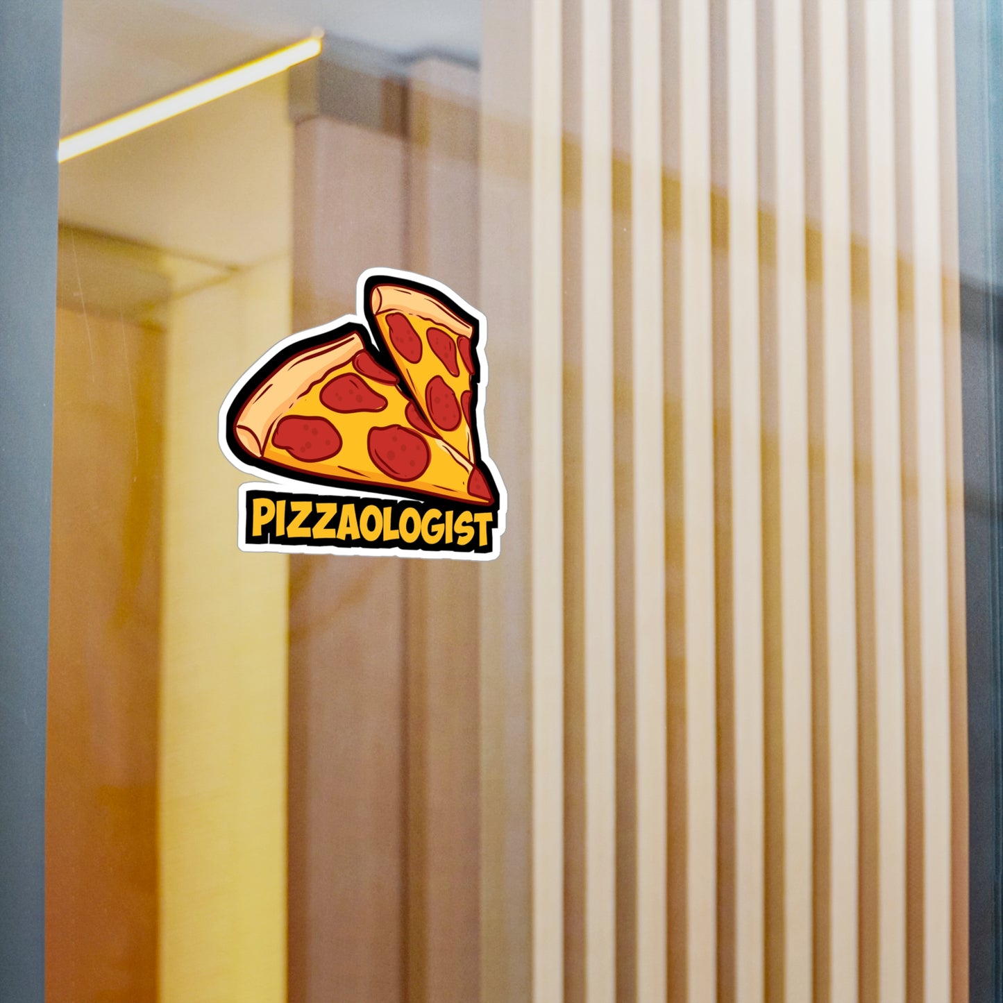Pizzaologist - Pizza Sticker for Car Window Laptop Sticker. Water Bottle Sticker, Vinyl Chef Decal, Foodie Sticker - Pizza Gift
