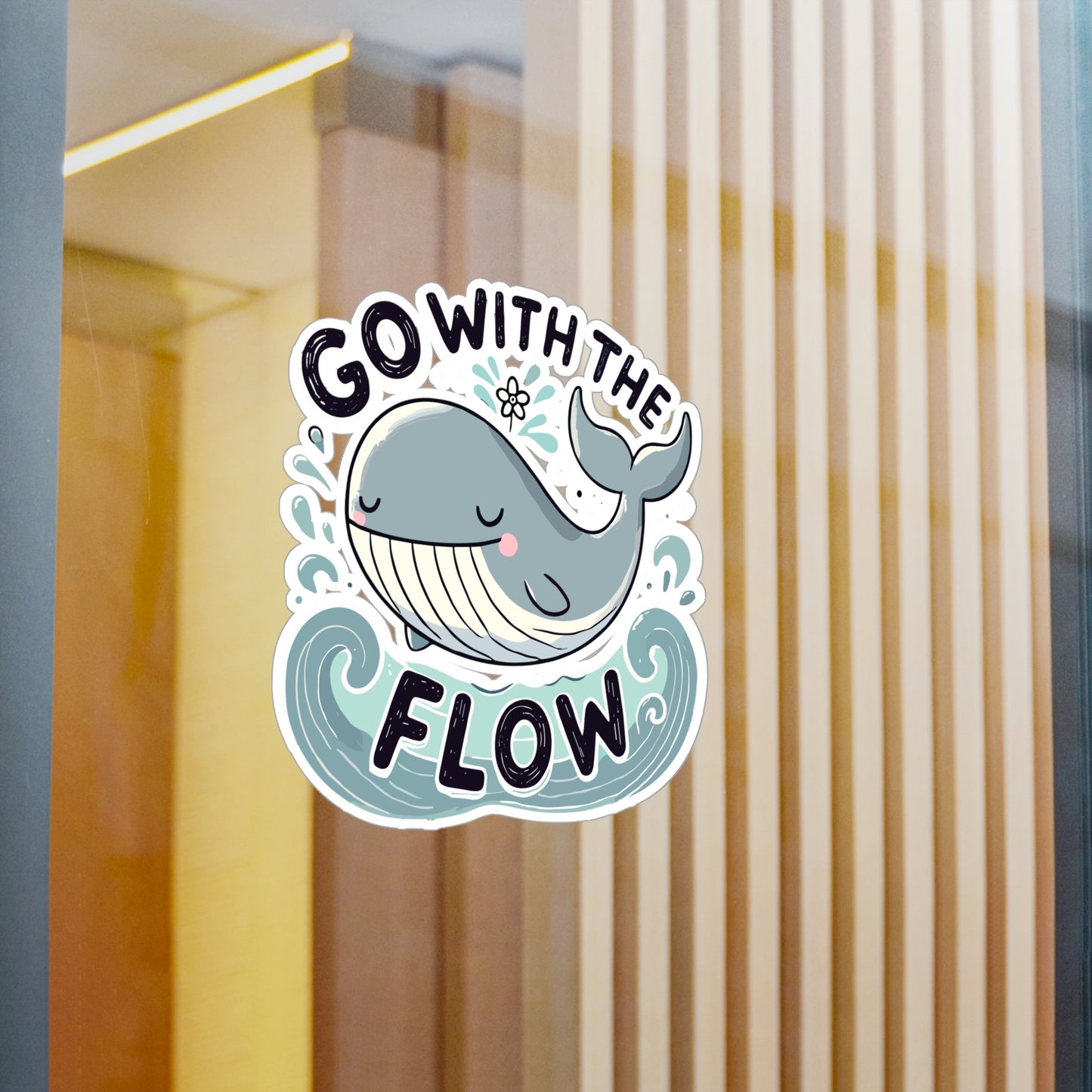 Plumber Sticker Go with the flow Funny Plumbing Vinyl Waterproof Decals for Laptop Water Bottle Pipefitter Steamfitter Gift