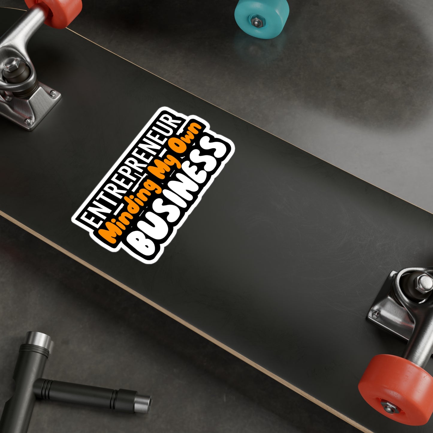 Minding My Own Business - Entrepreneur Sticker for Wall, Laptop, Window, Truck, Car Entrepreneur Gift Vinyl Motivation Decal Sticker