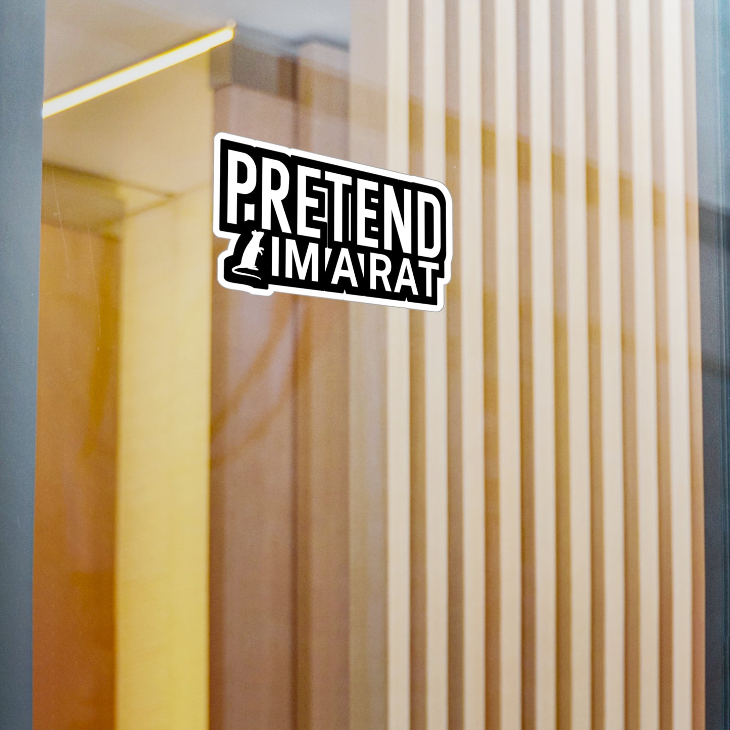 Pretend im a rat - Rat Sticker for Wall, Laptop, Window, Truck, Car Rat Gift Vinyl Rats Decal Sticker