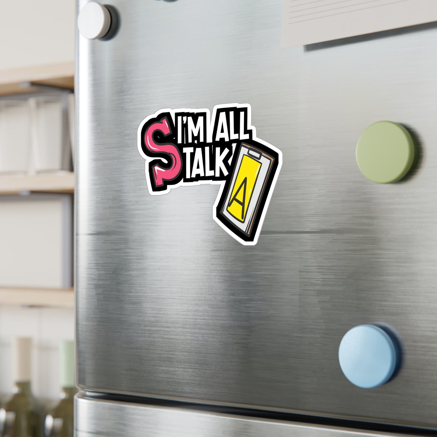 I'm All Talk - Speech-pathology Sticker for Laptop Sticker. Water Bottle Sticker, Vinyl Phoneme Decal - Speech-pathology Gift
