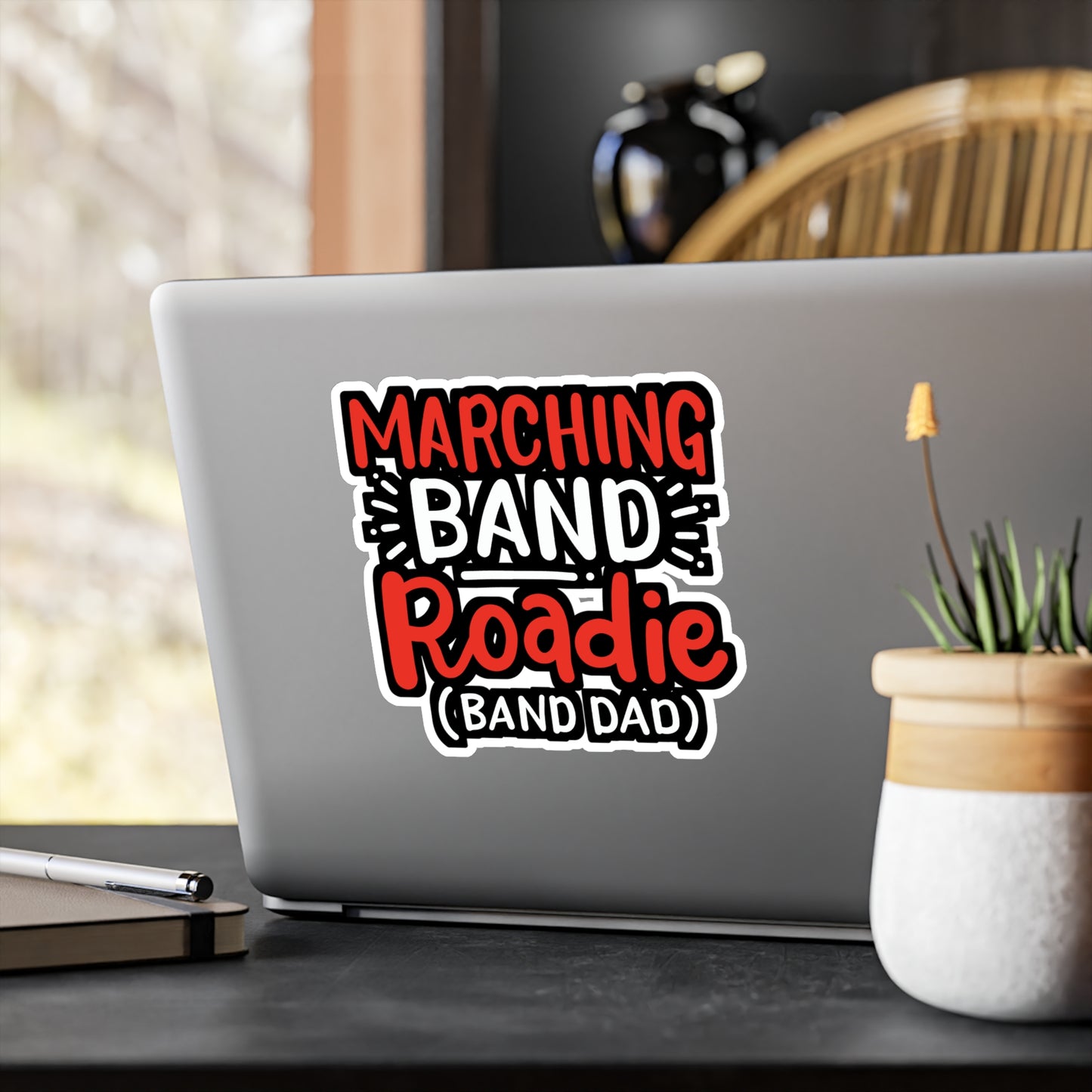 Marching Band Roadie - Marching-band Sticker for Window Laptop Sticker. Water Bottle Sticker, Vinyl Percussion Decal - Marching-band Gift