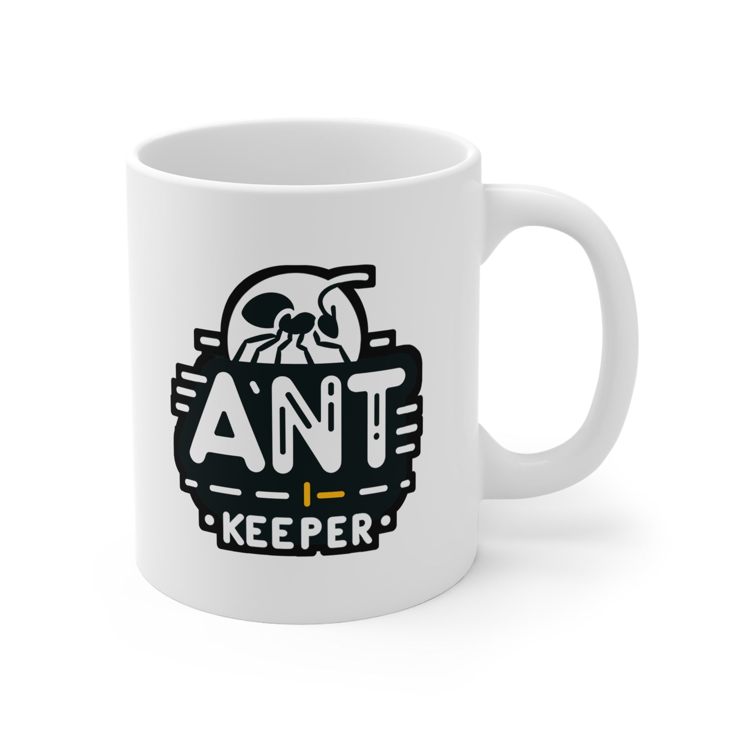 Ant Keeper - Entomology Mug for Coffee 11oz. Entomology Cup, White ceramic, Pin Mug, Entomologist Tea Cup - Entomology Gift