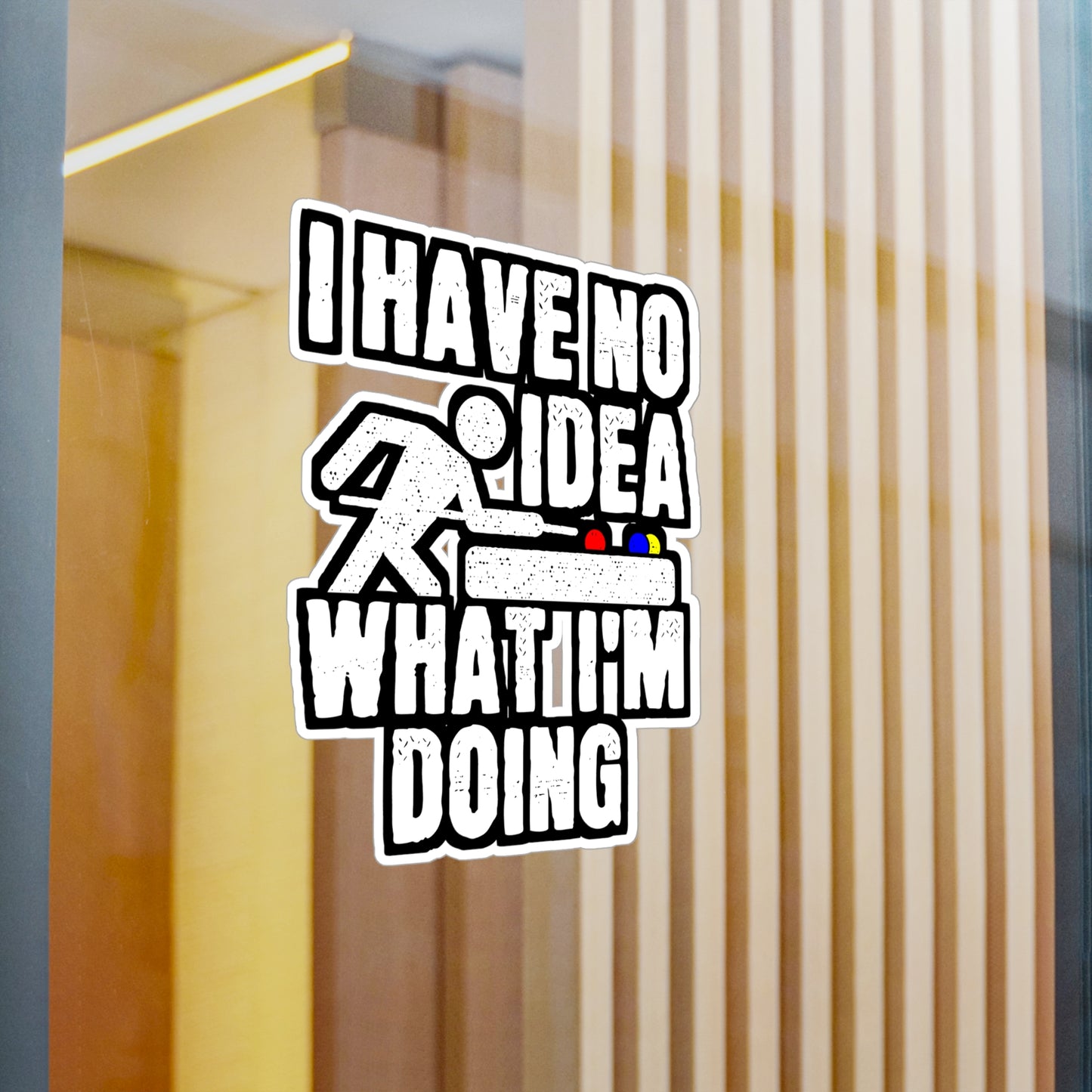 I Have No Idea What I'm Doing - Billiards Sticker for Laptop Sticker. Water Bottle Sticker, Vinyl Pool Decal - Billiards Gift